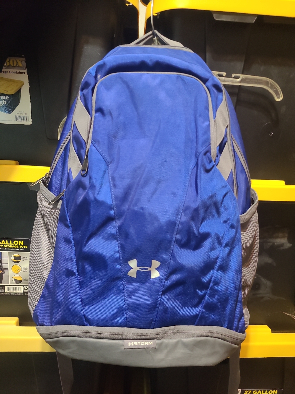 Under Armour Royal Blue and Gray Men's Backpack with Storm Protection